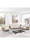 Brixx 2 Seater Fabric Recliner - L.Brown, Stylish Wood & Fabric Design, Comfortable Seating - 7