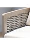 Aliza 1 + 2-Seater Balcony Set - Stylish Beige Steel & Rope Design with Glass Tabletop - 4
