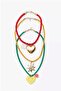 Colorful 3-Piece Rope Sea Charm Necklace - 3