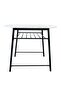 Alyaz 1+2 Dining Set - Modern White/Black Engineered Wood Table & 2 Chairs, 2-Year Warranty - 6