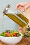 Vacuum Borosilicate Glass Oil Pot with Steel Lid, Vinegar Pot, Milk Jug, Pitcher 1500 ml
