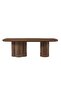 Rorvik 1+8 Dining Set - Walnut/Beige - Elegant Engineered Wood Table & Chairs - 2-Year Warranty - 6