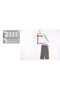 Girl's Jacquard Pants with Ruffled Chest and Elastic Waistband, with Pockets and Ribbed Lycra. - 2