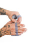 Grip Pad – Real Leather Non-Slip Weightlifting Hand Pad (Flexible Fingered Fitness Gloves) - 7