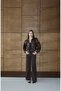 Women's Shirt Collar Epaulet Detailed Premium Leather Jacket - 6