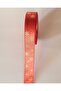 Christmas Themed Satin Ribbon, Gold Foil Snow Pattern Gift Wrapping Ribbon, Red, 2.5cm X 20m - 3
