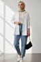 Women's White Classic Regular Fit Shirt Collar Buttoned Long Sleeve Elegant Shirt – Women's Shirt - 6