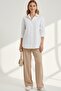 Women's White Classic Regular Fit Shirt Collar Buttoned Long Sleeve Elegant Shirt – Women's Shirt
