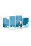 لوحه جداريه لغرف الأطفال -kids11 - مقسمه أربعة قطع