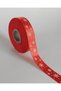 New Year Themed Satin Ribbon, White Snow Pattern Gift Wrapping Ribbon, Red, 2 cm X 20m - 3