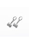 Double Axe Design Ring-Through 316L Stainless Steel Earrings Pair - 3