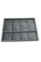 Wooden Jewelry and Glasses Organizer Inside the Drawer 9 Compartments Baby Face Fabric Organizer - 3