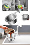 Sink Corner Strainer Organizer Stainless Steel Drain