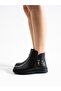 Black Orthopedic Sole Non-Slip Sole Women's Boots - 4