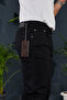 High Waist Regular Fit Oversized Black Men's Jeans New Season - 6