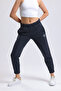 Women's Burgundy Pocketed 3 Thread Ribbed Sweatpants - 2