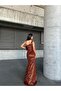 Trend Velvet Slit Dress Tile 583150 - 4