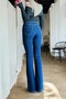 Keisa Women's Denim Spanish Leg Dark Blue Stretchy Jeans - 2