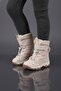 Ragyer Girls' Boots with Fur Inside, Laces and Velcro Fasteners