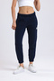 Women's Burgundy Pocketed 3 Thread Ribbed Sweatpants - 3