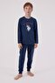Men's Navy Blue 100% Cotton Pajama Set Q3Pkl3Kk44 - 2