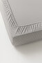 1St Quality Natural Anatolian Cotton Hypoallergenic Fitted Sheet Set Gray - 5