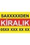 Rental Listing Sign - 100cm X 200cm - for Rent Sign from Owner - Durable Tarpaulin