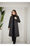 Women's Double-Breasted Collar Medium-Length Belted Cashemere Coat