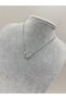 Zircon Stone Butterfly Silver Color Steel Necklace (Butterfly Steel Necklace) - 3