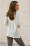 Women's High-Neck Long Sleeve Slit Knitwear Sweater 700-3501209 - 2