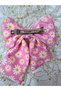 Daisy Patterned Crepe Fabric Luxury Automatic Bow Women's Buckle - 2