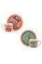 Özmarka New Season Printed Porcelain Coffee Cup Set for 2 People 90 ml - 6