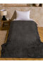 Alita City Lcw Home Anthracite Single Plush Blanket with a Difference - 2