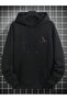 Men's Human Nature Sun Printed 3 Thread Hoodie Sweatshirt - 2