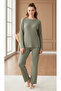 Ribbed Knit Two-Piece Set - 2