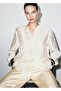 Satin Shirt with Rhinestone Embellishments