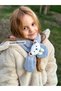 Boy Girl Children Plush Fur Soft Teddy Bear Toy Neck Scarf Blue - 3