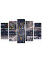 Wall panel - Intersection - 1577 - Divided into five graduated pieces - 1