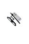 Mirrored Room Door Handle and Silent Mortise Lock Black 1 Door Set Black Door Lock 40mm - 5