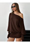 Women's Off-The-Shoulder Boat Neck Asymmetrical Neckline Long Sleeve Tight Mini Chic Dress
