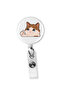 Crying Cat Patterned Drop Print Yoyo – Card Strap & Transparent Card Holder Set |   Office, Hospital, School - 4