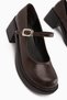 Mirka Brown Banded Women's Loafer Shoes - 3