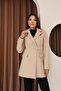 Women's Cashmere Jacket Cream Color. - 7