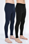|   Super 2-Pack Navy Blue and Black Thermal Winter Men's Tights - 2