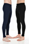|   Super 2-Pack Navy Blue and Black Thermal Winter Men's Tights - 3