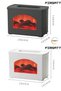 3D Flame Fireplace Air Humidifier 270ml Led Steamer Aromatherapy Diffuser Led Air Humidifier - 8