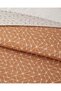 Trio Shape Easy-Iron Double Bed Sheet Duvet Cover Set 200X220 cm Orange - 4
