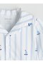 Lcw Baby Ecru Resort Lapel Striped Baby Boy Pajama Suit - 3