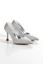 Women's 9 cm Style Heeled Evening Dress Shoes and Bag Set - 7