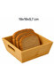 Bamboo Bread Tray Square 19X19Cm - 2
